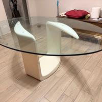 Tavolo Ovale Cristallo Cattelan