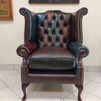 Poltrona chesterfield queen anne harlequin nuova