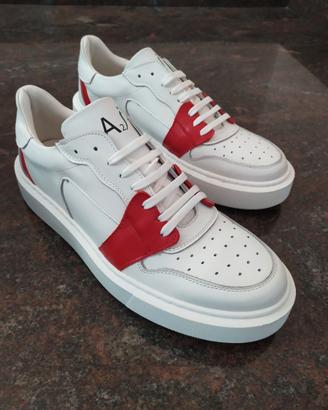 Scarpe Uomo Sneakers Bianca N.43