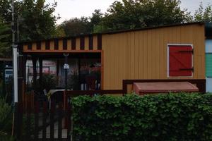 Roulotte con Casetta in legno