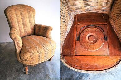 ANTICA POLTRONA Luigi Filippo (comoda) tardo 800
