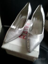 Scarpe argento Baixa nuove