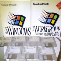 Microsoft Windows 3.11 Workgroup. Manuali + Floppy