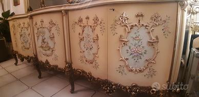 mobile  e specchiera vintage barocco veneziano 