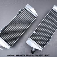 radiatori AVDB KTM EXC 250 / 300 1997 - 2007