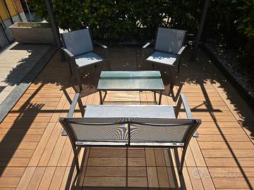 arredo giardino in acciaio 