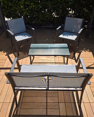 arredo giardino in acciaio 