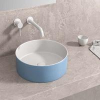Lavabo da appoggio Bianco Azzurro Opaco Art.LT M31