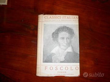 Libro Foscolo con studio di Carlo Cattaneo 1930