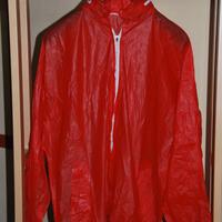 Giacca k-way adulto rossa