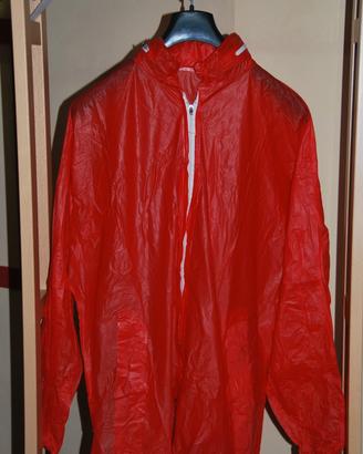 Giacca k-way adulto rossa