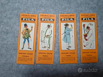 Segnalibri FILA serie maschere italiane