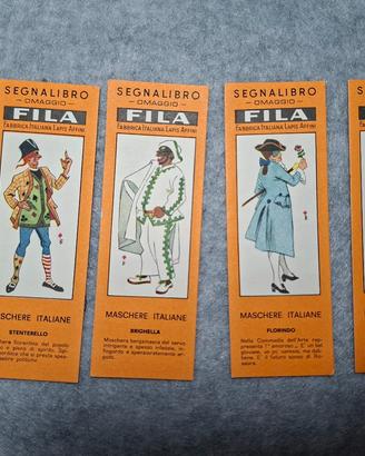 Segnalibri FILA serie maschere italiane