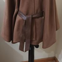 Mantella Donna pura lana e cashmere con cintura