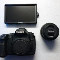 Canon EOS 60D + Obiettivo 50mm + Monitor Feelworld