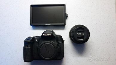 Canon EOS 60D + Obiettivo 50mm + Monitor Feelworld