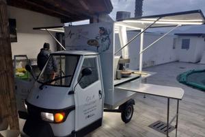 Streetfood Piaggio Ape 50 Box Pizza Van