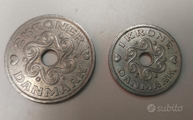 Coppia di monete danesi