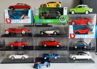 16 Modellini Auto scala 1:43, 1:36, 1:64