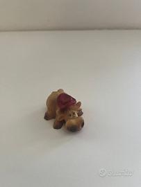 Statuetta decorazione mucca con cappello