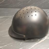 casco cap equitazione nero opaco