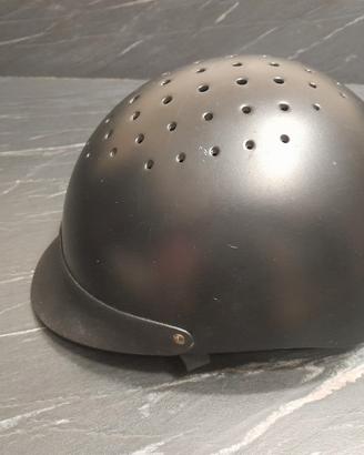 casco cap equitazione nero opaco