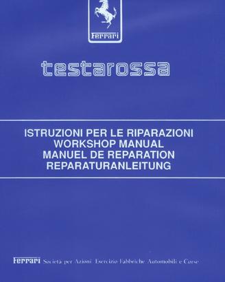 Ferrari testarossa manuale officina riparazione