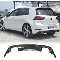 DIFFUSORE VOLKSWAGEN VW GOLF 7.5 17-20 LOOK R NERO