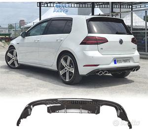 DIFFUSORE VOLKSWAGEN VW GOLF 7.5 17-20 LOOK R NERO