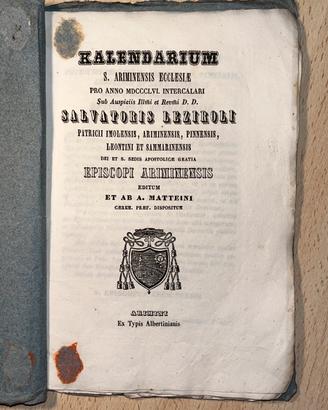 Rimini, 4 opuscoli, 1856-1826-1842-1848