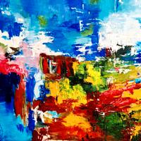 Dipinto originale 100x70 " Colors Crash " Marriot