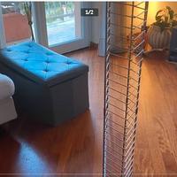 Porta cd/dvd  in acciao da fissare al muro