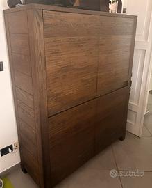 CREDENZA  MODERNA IN ROVERE 130x150