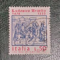 Francobollo 500 anni nascita Ludovico Ariosto