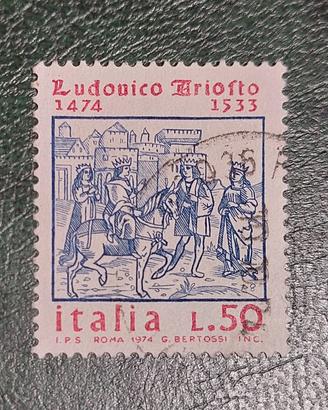 Francobollo 500 anni nascita Ludovico Ariosto