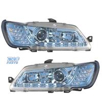 FARI PEUGEOT 306 97-01 LUCE DIURNA A LED FONDO CRO