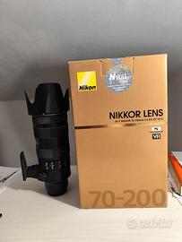 Obiettivo Nikon 70 -200 f28 VR  II