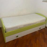 letto, materasso 2 reti ragazzi. 