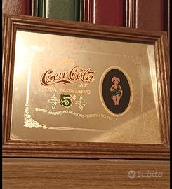Quadro specchio Coca Cola vintage mirror drink
