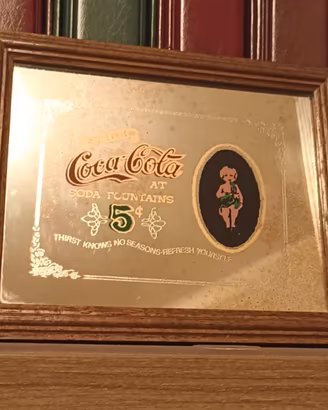 Quadro specchio Coca Cola vintage mirror drink