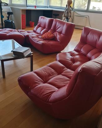 DIVANO IN PELLE CHATEAU D'AX