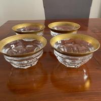 Ciotole LADY HAMILTON in oro e cristallo Moser