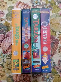 Lotto 4 VHS - Classici Disney/Pixar Originali