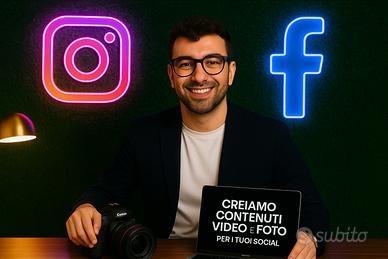 Gestione social - Instagram facebook foto e video