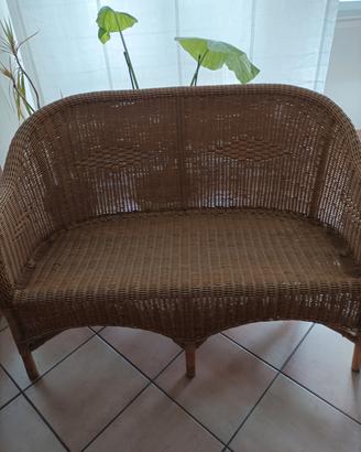 Divano in midollino