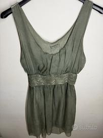 💚Vestito verde salvia stile impero 💚