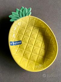 Piatto ananas Tognana in stoneware per aperitivi
