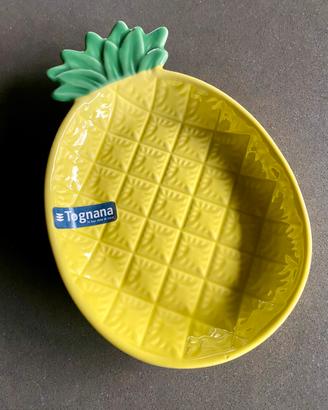 Piatto ananas Tognana in stoneware per aperitivi