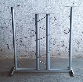 tavolino piedistallo piantana ferro battuto hi-fi