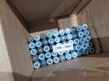 50 BATTERIE 18650 LITIO LG IN STOCK 2900-3000 mah